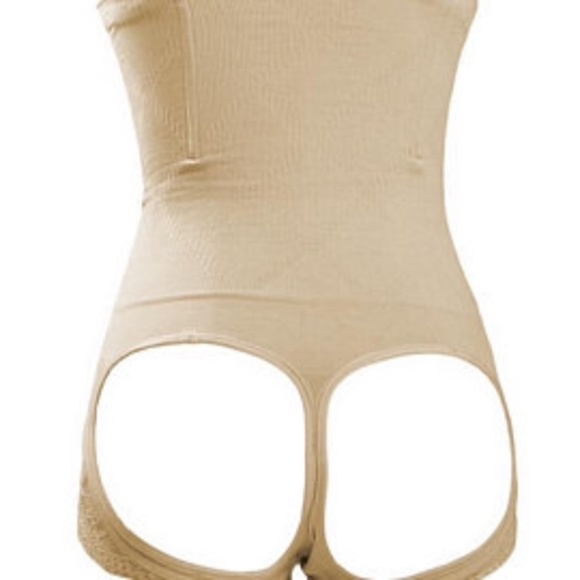 Open cheek  High waist Lifter Corset waist shaper Panties. Waist 24" to 40" - Picture 7 of 10